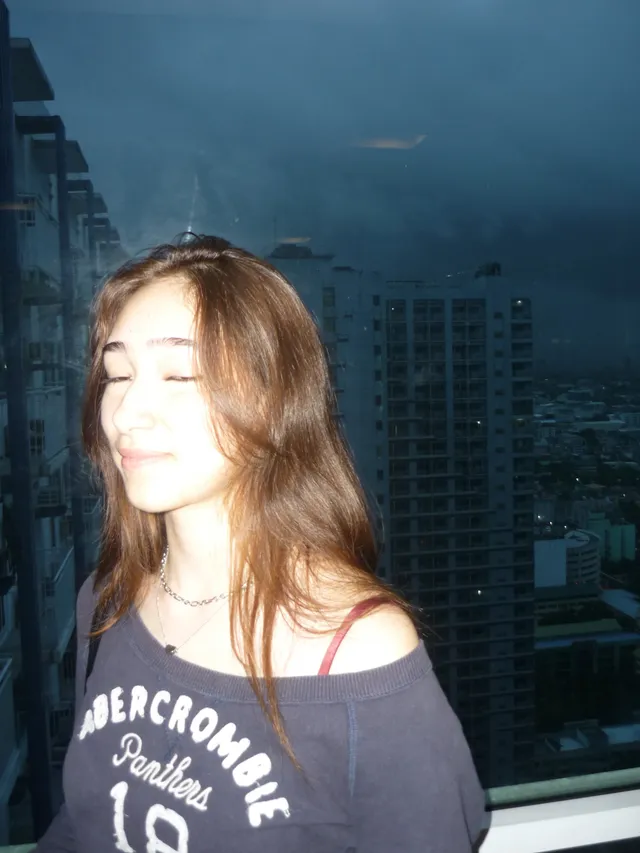 caught in the flash